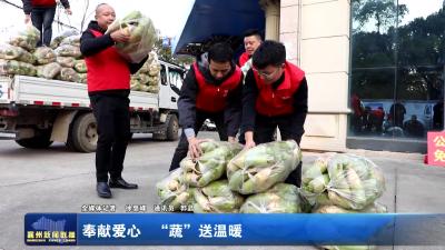 奉献爱心  “蔬”送温暖