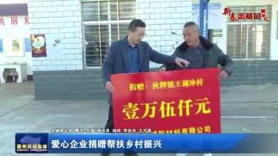 爱心企业捐赠帮扶乡村振兴