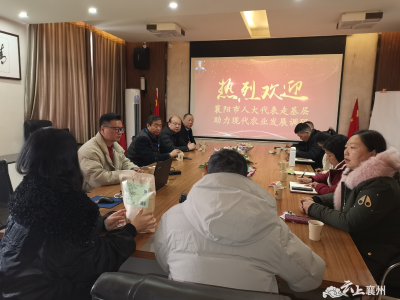 驻襄州的市十八届人大代表第三小组开展助力现代农业发展的调研活动