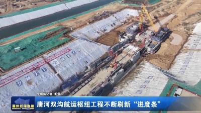 唐河双沟航运枢纽工程不断刷新“进度条”