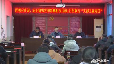 区委宣传部、龙王镇机关和凤凰咀项目部开展1月份联合支部主题党日活动
