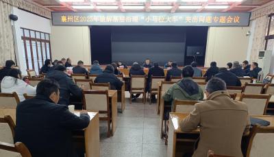 全区破解基层治理“小马拉大车”突出问题专题会议召开