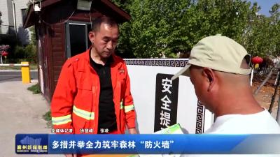 多措并举全力筑牢森林“防火墙”