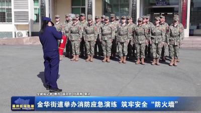 金华街道举办消防应急演练  筑牢安全“防火墙”
