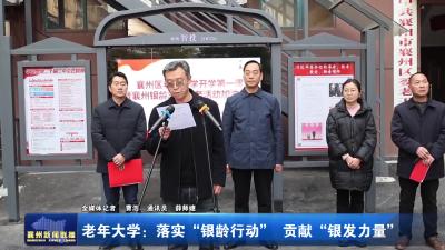老年大学：落实“银龄行动”  贡献“银发力量”