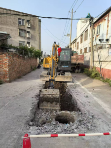 陶家湾路及陶家湾东路改造工程全面铺开