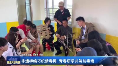 非遗柳编巧织禁毒网  青春研学共筑防毒墙