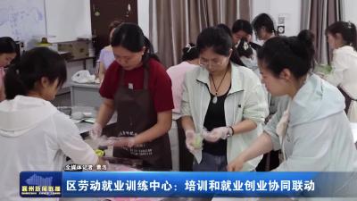 区劳动就业训练中心：培训和就业创业协同联动