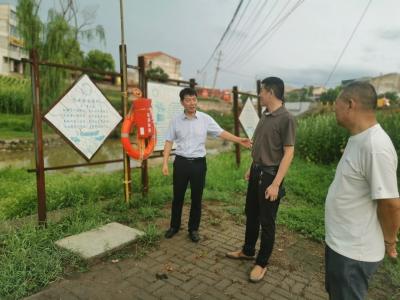 区领导到古驿镇检查防溺水工作