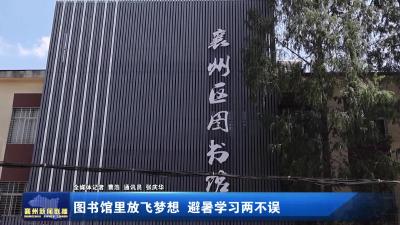 图书馆里放飞梦想  避暑学习两不误