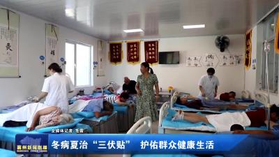 冬病夏治“三伏贴”护佑群众健康生活