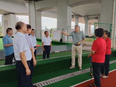 省门球协会来我区调研指导门球工作