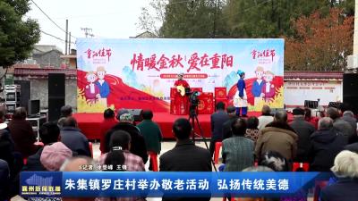 朱集镇罗庄村举办敬老活动 弘扬传统美德