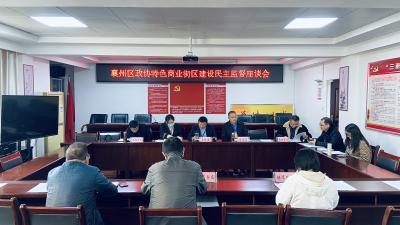 襄州区政协开展特色商业街区建设民主监督活动