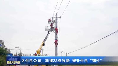区供电公司:亲新建22条线路 提升供电“韧性”