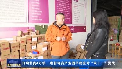 日均发货4万单 襄梦电商产业园平稳应对“双十一”挑战
