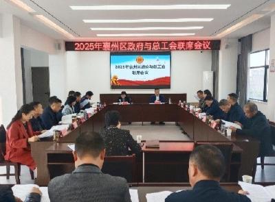 2025年区政府与总工会联席会议召开