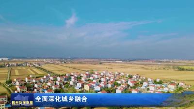全面深化城乡融合