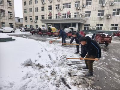 闻雪而动显担当  程河清雪护民安
