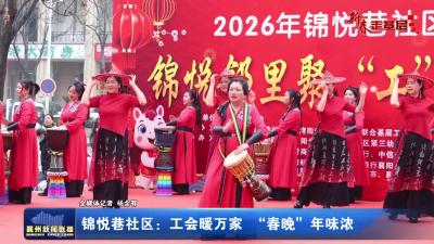 锦悦巷社区:工会暖万家“春晚”年味浓
