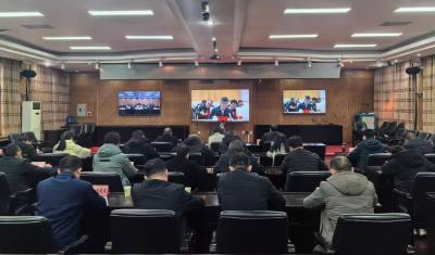 我区组织收听收看全市春节期间安全防范工作视频调度会