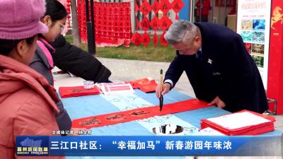 三江口社区：“幸福加马”新春游园年味浓