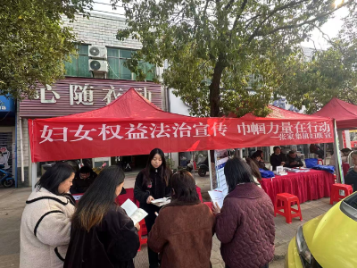 张家集镇：妇女权益法治宣传 巾帼力量在行动