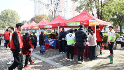 襄州：爱心流动集市走进社区 青春志愿传承雷锋精神