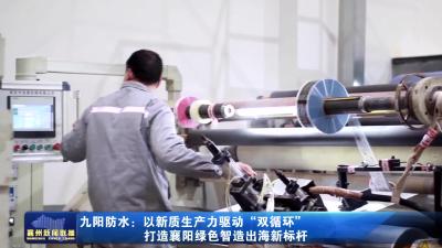 九阳防水:以新质生产力驱动“双循环”  打造襄阳绿色智造出海新标杆