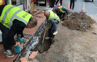 城区道路积水点改造 提升居民出行环境