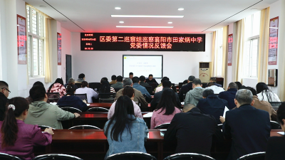 区委第二巡察组向襄阳市田家炳中学党委反馈巡察情况
