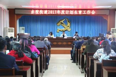 赤壁街道召开2017年度计划生育工作暨业务技能培训会