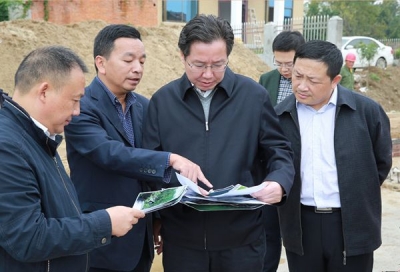 骆志勇到路口镇李家寨村、南湖村调研美丽乡村建设