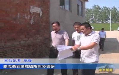 骆志勇到堵城镇陶店乡调研