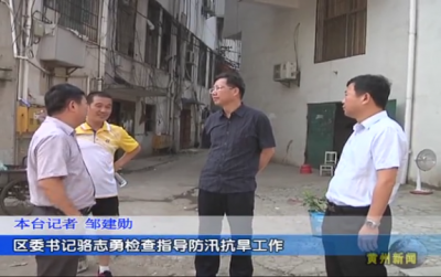 区委书记骆志勇检查指导防汛抗旱工作