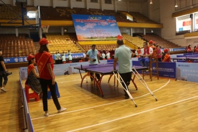 黄州区举行第二届全民健身运动会（残疾人类）乒乓球、中国象棋比赛