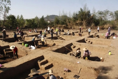 黄州区武汉大学考古实习基地“寨上遗址”发掘工作有序推进