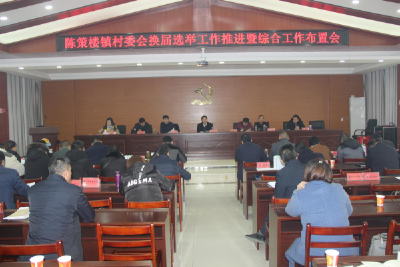 陈策楼镇召开村委会换届选举工作推进会