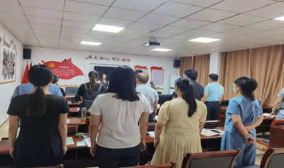 黄州区人社局开展9月份支部主题党日活动