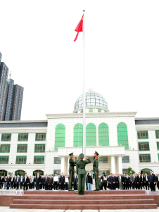 黄州区隆重举行升国旗仪式