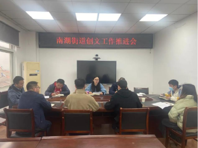 南湖街道召开街道创文工作推进会