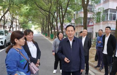 夏志东调研安居片区美好环境与幸福生活共同缔造工作