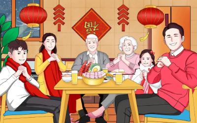 大年初二：喜乐祥和，幸福安康！