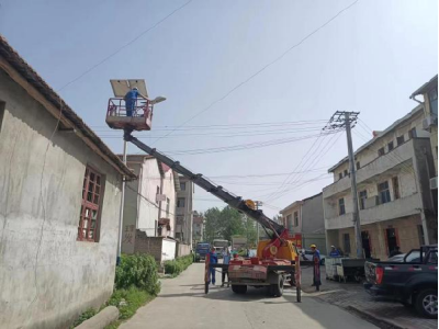 美丽城乡建设|邢家湾社区：安装路灯惠民生 照亮居民出行路