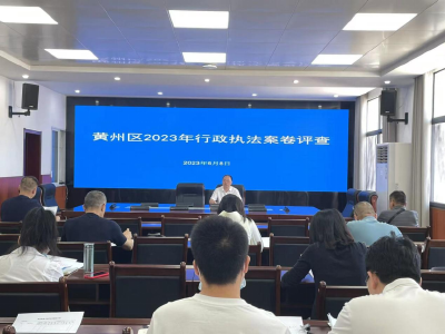 黄州区开展2023年度行政执法案卷评查工作