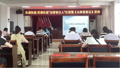 区司法局开展“法律明白人” 培训暨《中华人民共和国法律援助法》讲座