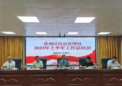 黄州区应急管理局组织召开2023年上半年工作总结大会