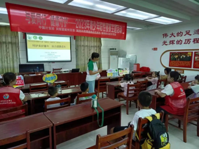 汪家冲社区“爱心课堂”开展留守儿童进行安全教育活动