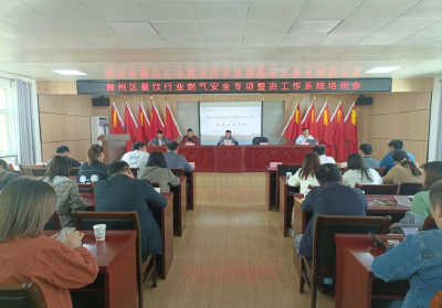 黄州区商务局组织召开餐饮行业燃气安全专项整治工作培训会