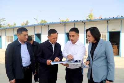 省退役军人事务厅调研黄州区光荣院项目建设工作